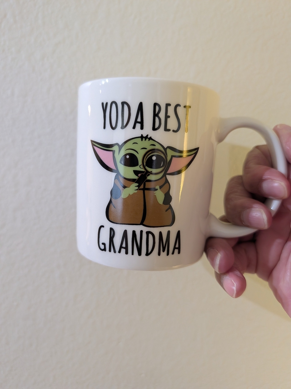 Yoda Best Grandma White Ceramic Mug